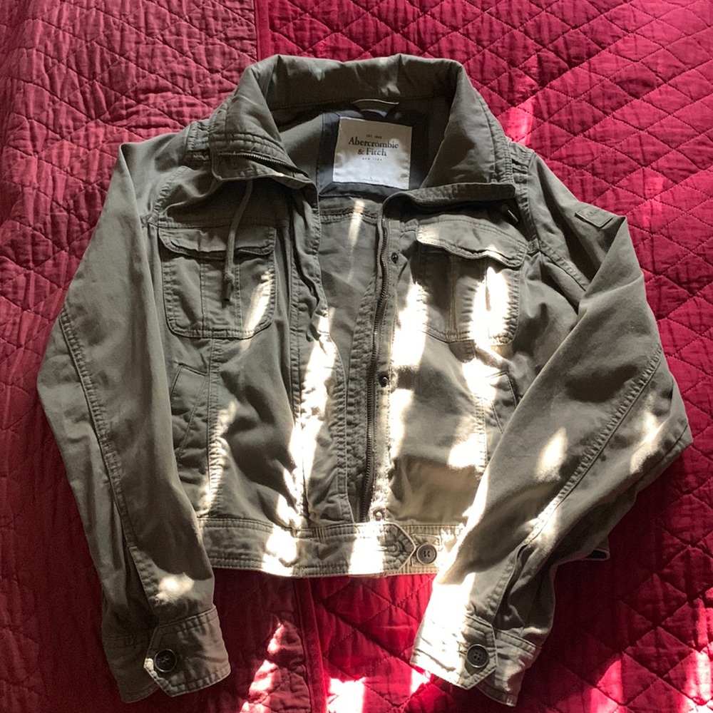 Abercrombie & Fitch Green Utility Jacket